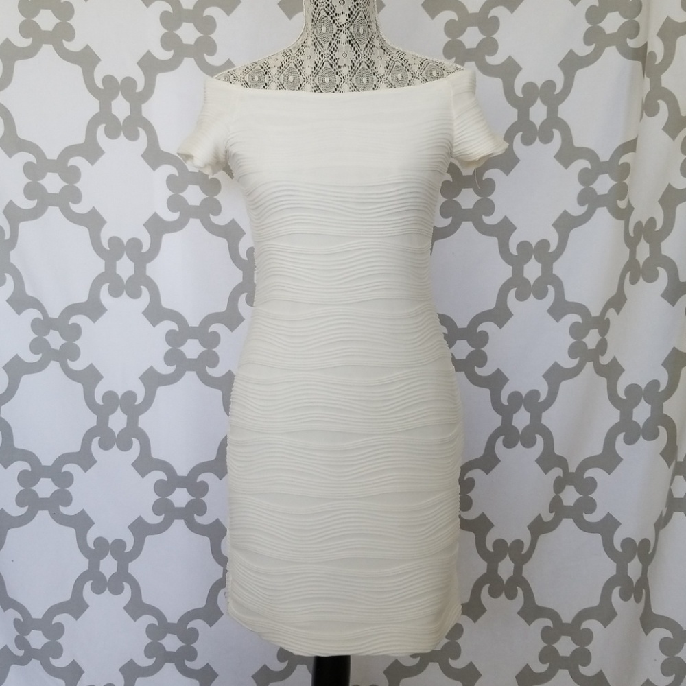 Brat Star mini white cocktail dress